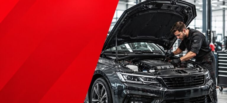 Autoservis Krajina Auto Velika Kladuša – serviser radi na vozilu